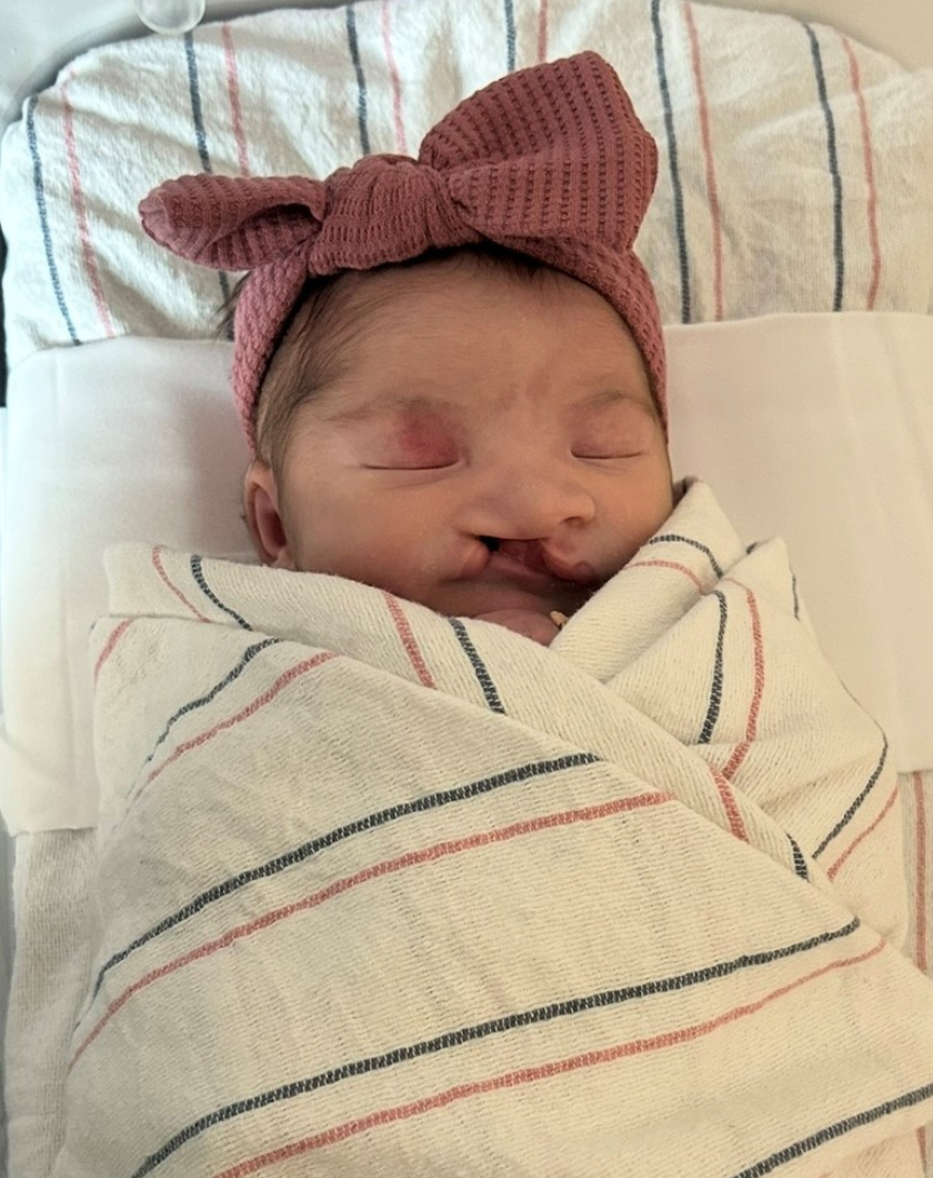 Aria sleeping as a baby