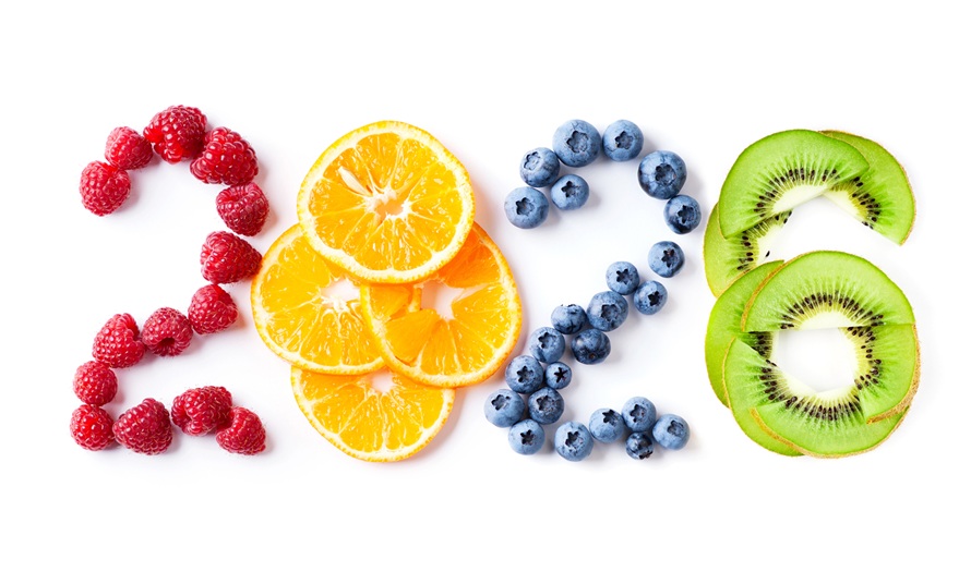 2026 written in fruits