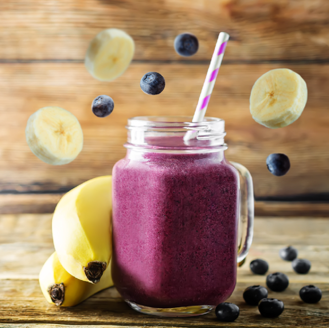 Blueberry banana smoothie