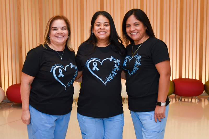 Educadores en diabetes: Mercedes Pons, Amada Rico y Nelly Santos.