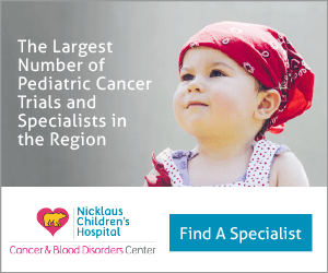 Cancer Center | Nicklaus Children's Hospital Largest Number of Pediatric Cancer
