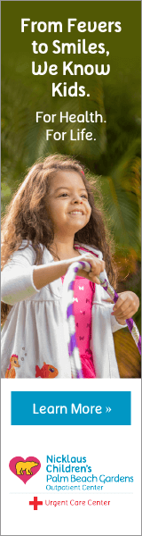 Walk-in urgent care for kids available 7 days at week at Nicklaus Children's Palm Beach Gardens Outpatient Center