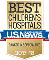Ranked in 8 Specialties among the Best Children's Hospitals