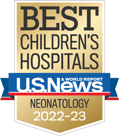 Ranked Among the Best Children's Hospitals for Neonatology by U.S. News & World Report.