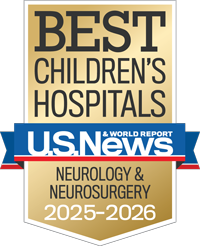Ranked Among the Best Children's Hospitals for Neurology and Neurosurgery by U.S. News & World Report