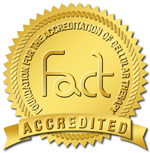 Accredited by the Foundation for the Accrediation of Cellular Therapies (FACT)