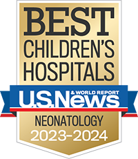 Ranked Among the Best Children's Hospitals for Neonatology by U.S. News & World Report.