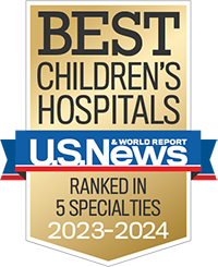 Ranked by U.S. News & World Report Among the Best Children's Hospitals.