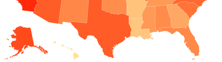 Heatmap of United States