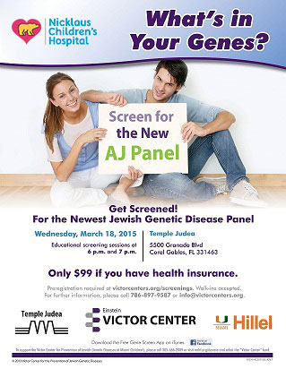 Victor Center Jewish Genetic Diseases Screening