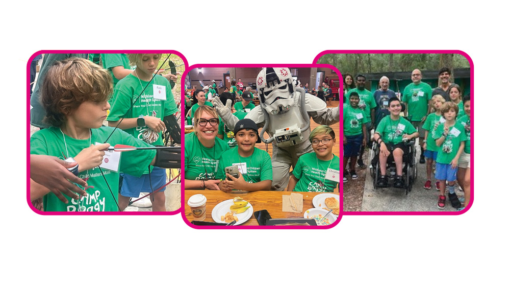 photo collage of campers in 2024.