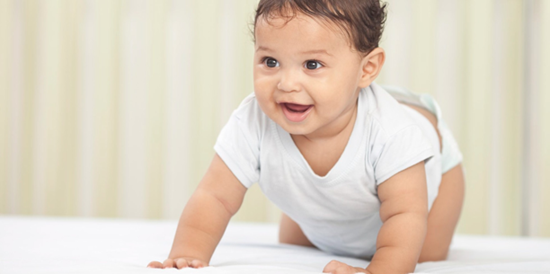 baby crawling on all fours