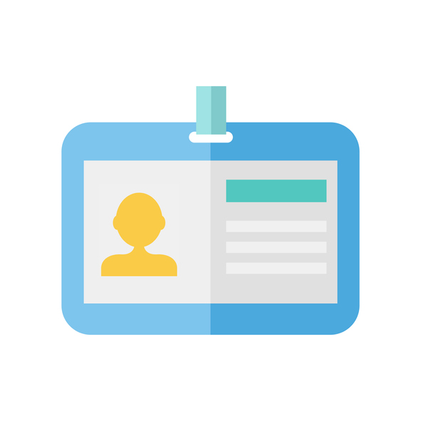 id badge illustration