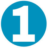 number 1 icone