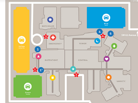 map of parking garages