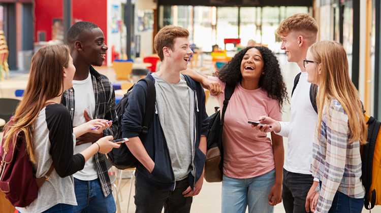 group of teenagers