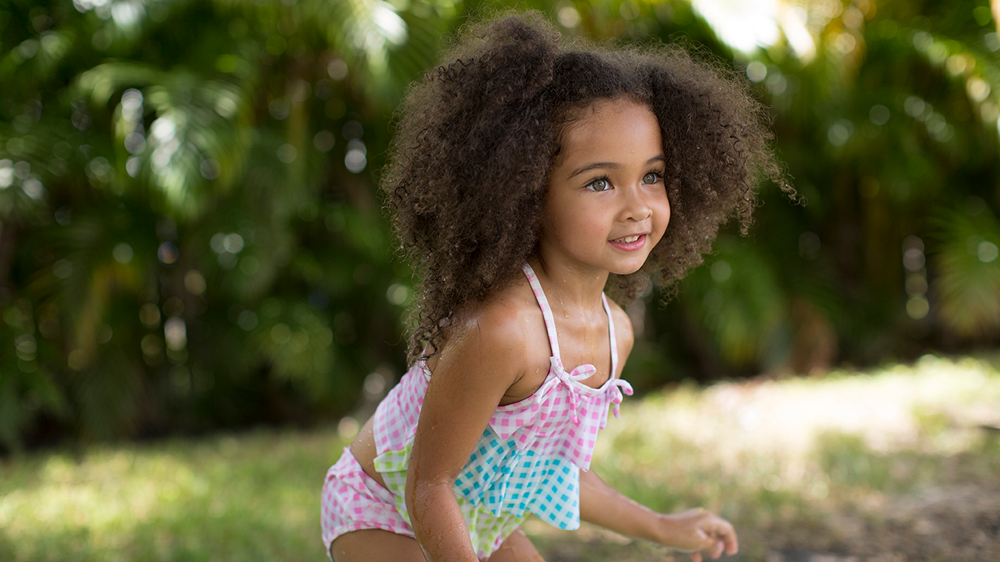 niña sonriente