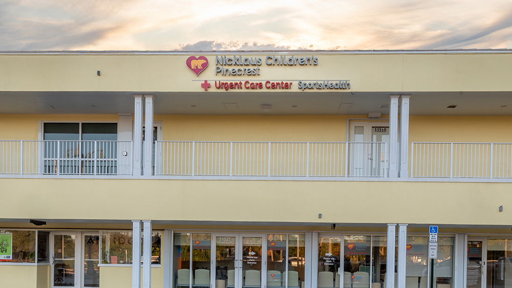 Pinecrest Urgent Care Center Nicklaus Children�s Hospital