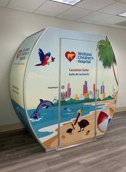 Cabinas de lactancia Mamava en Nicklaus Children's Hospital