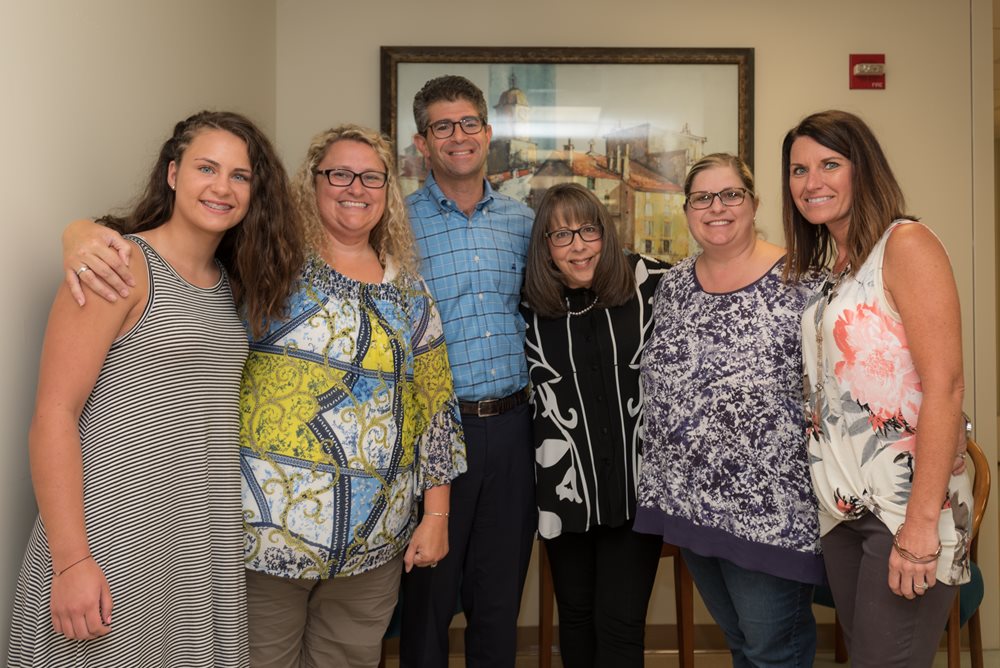 group of mothers with Dr. perlyn.