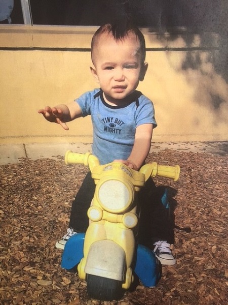 Elias in the park.