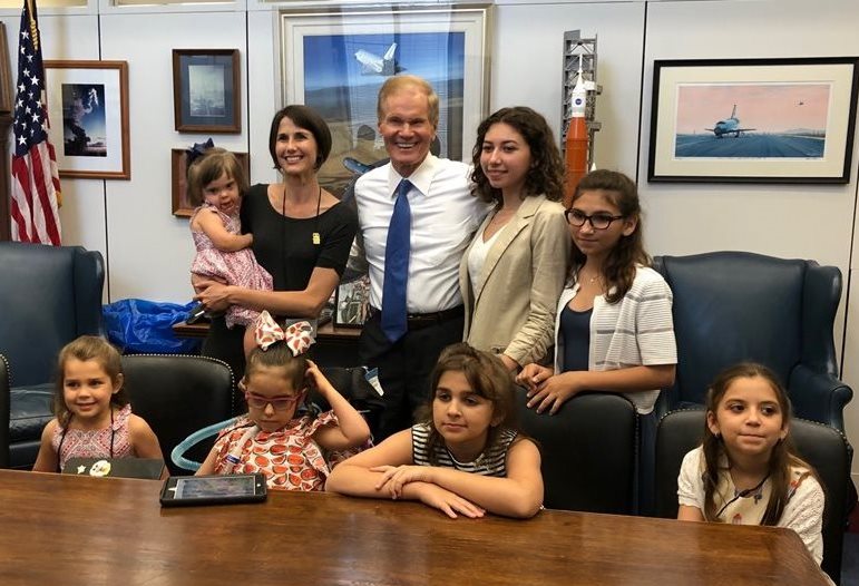 Senator Bill Nelson with Daniella and other children healthcare advocates.