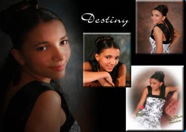 Four pose portrait of Destiny 