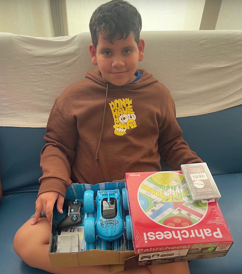 Harry with an RC Car and games