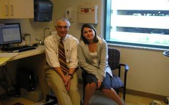 Jessica with John Ragheb, MD.