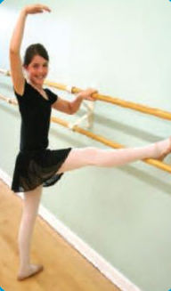Madeline in dance class