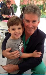 Caden with Dr. Burke