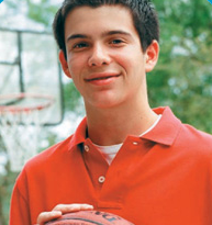 Ricky holding a basketball 