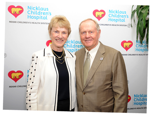 Jack and Barbara Nicklaus photographed on the day of the name change.