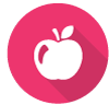 icon with apple