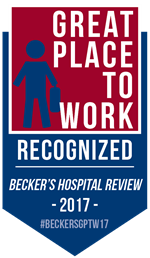 Recognized by Becker's Great Places to Work 2017