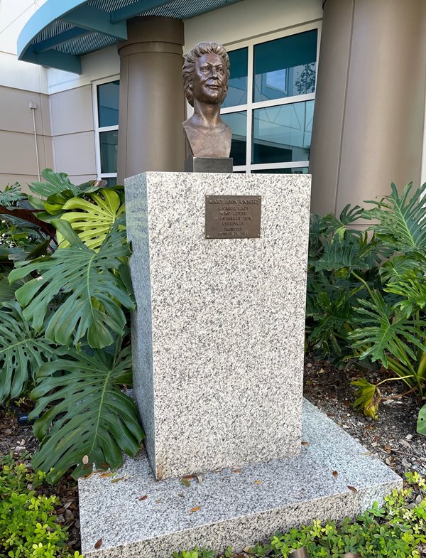 Bust of Mary Ann Knight.